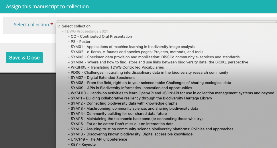 Collections List